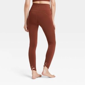 Womens Contour flex lace-up high rise legging - All in motion size XL